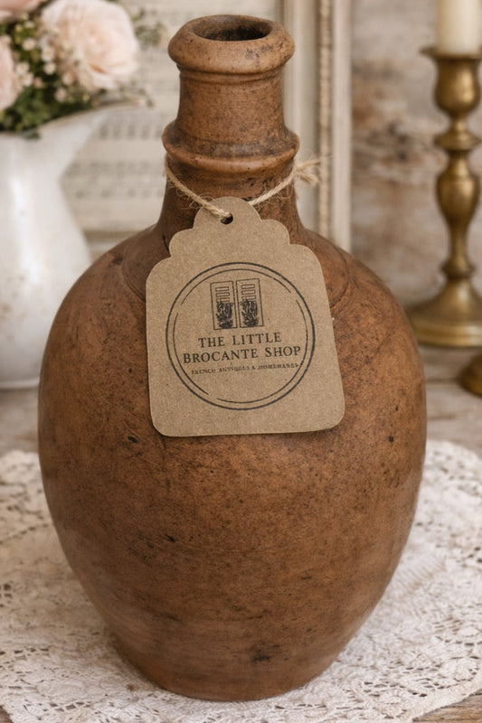 Antique French Stoneware Bottle - c. early 1800's