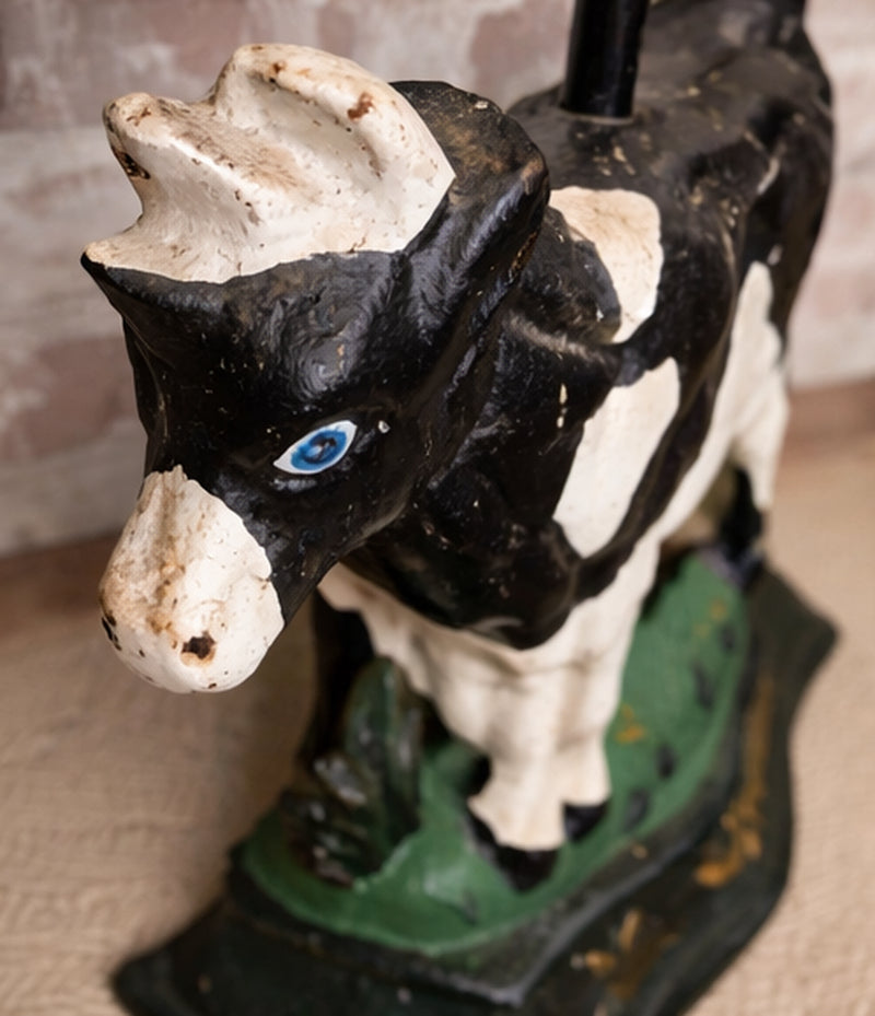 French Vintage Cast Iron Cow Door Stop