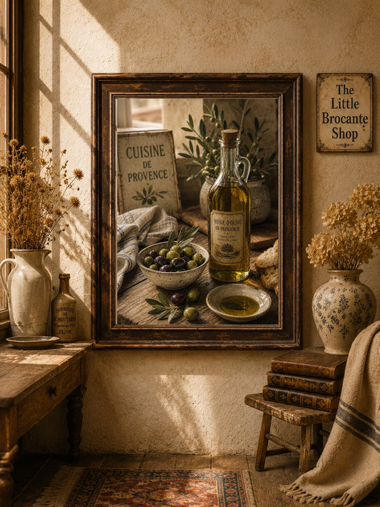 Cuisine de Provence Olive Oil Print – French Kitchen Wall Art