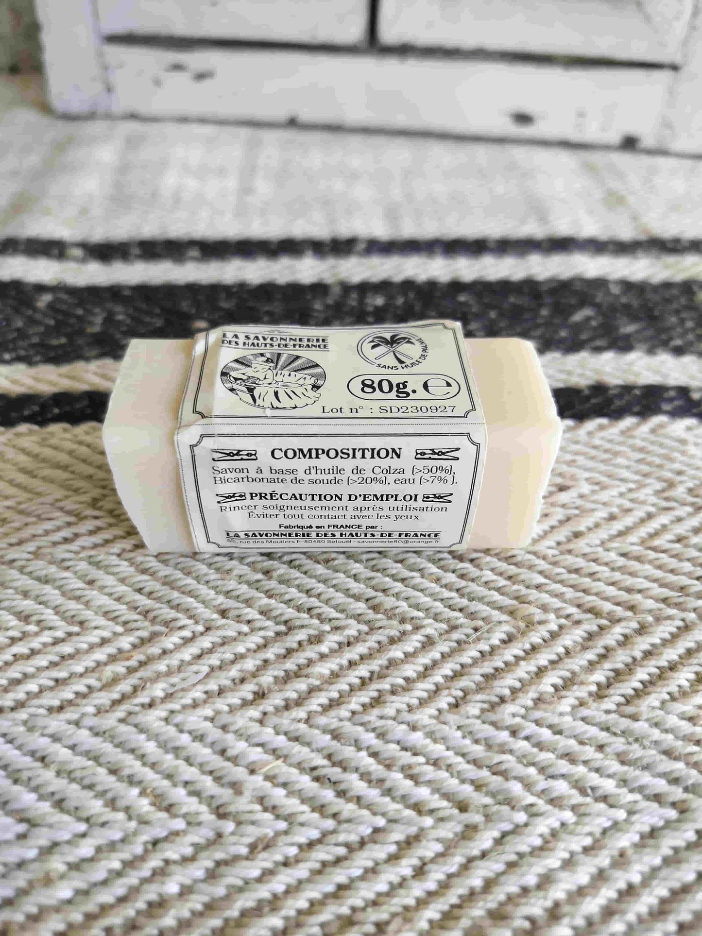 Natural French Soap Bar for laundry stain removal