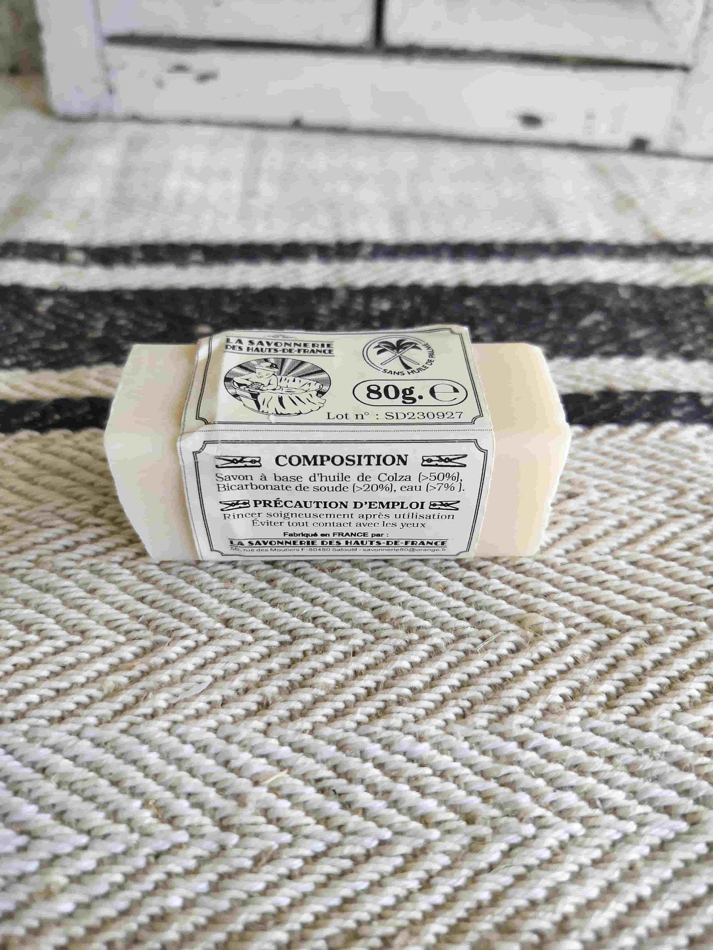 Natural French Soap Bar for laundry stain removal