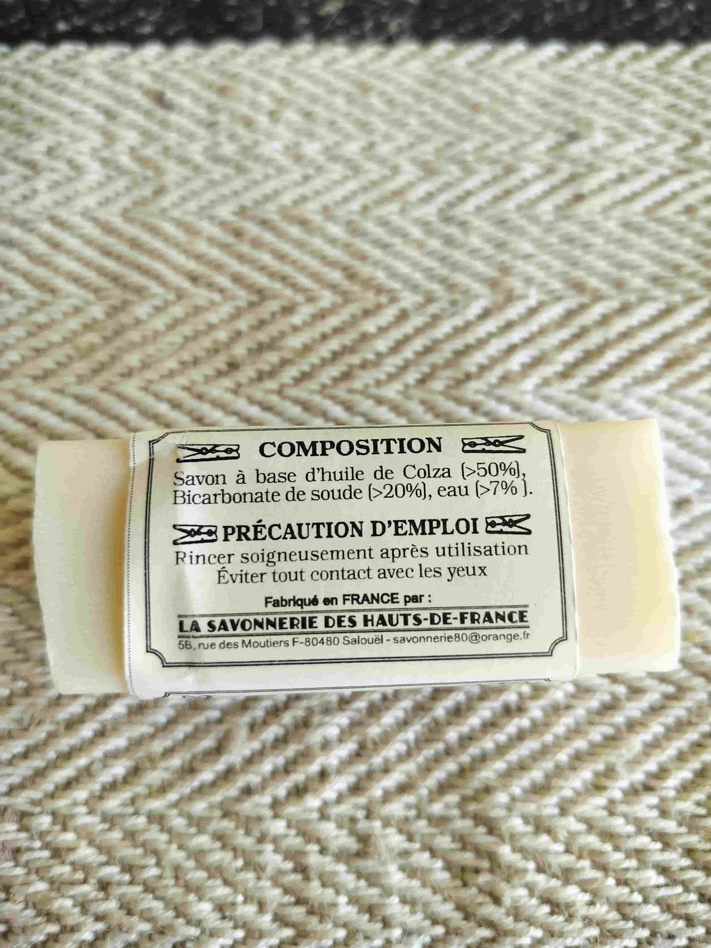 Natural French Soap Bar for laundry stain removal
