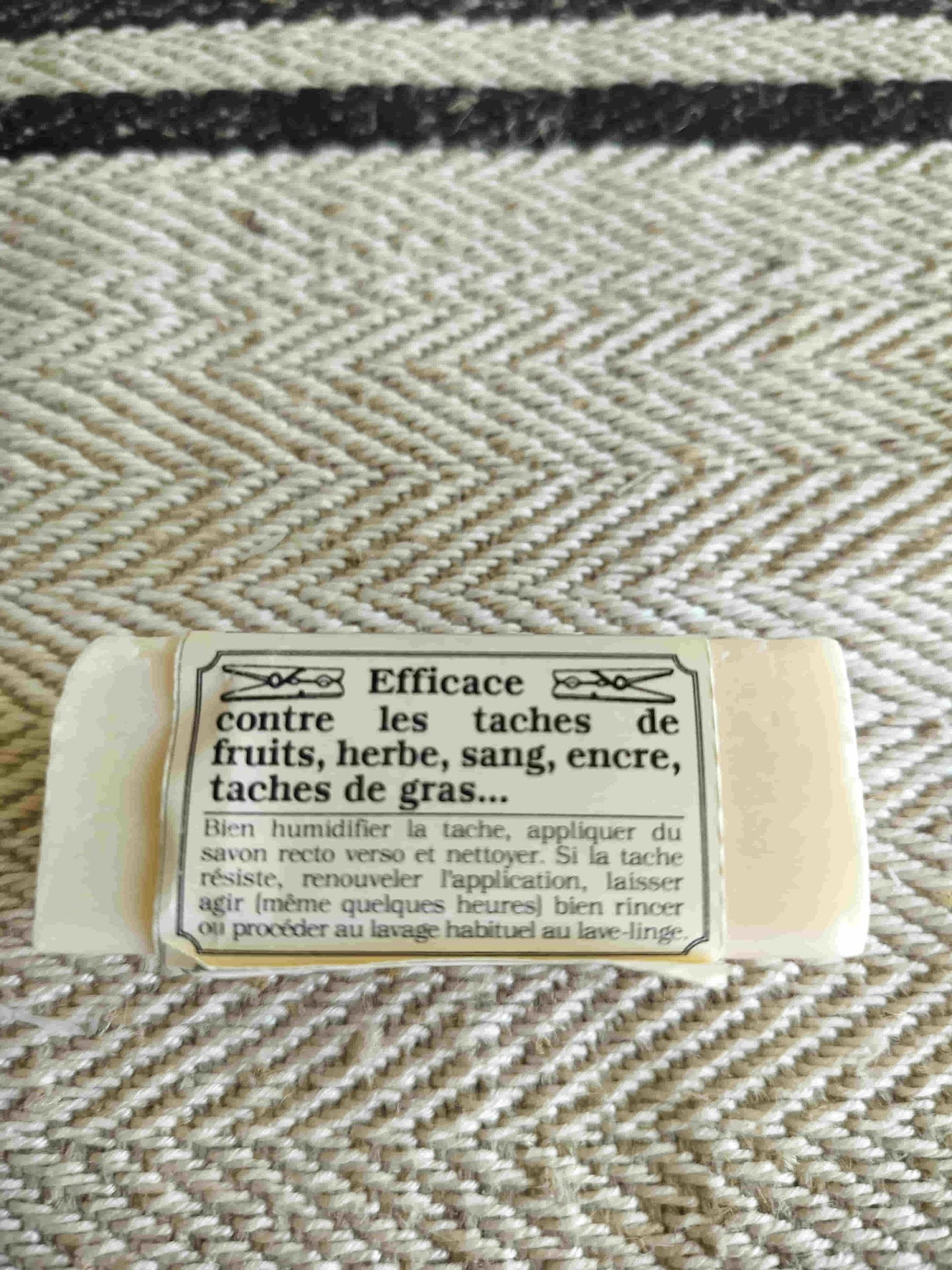 Natural French Soap Bar for laundry stain removal