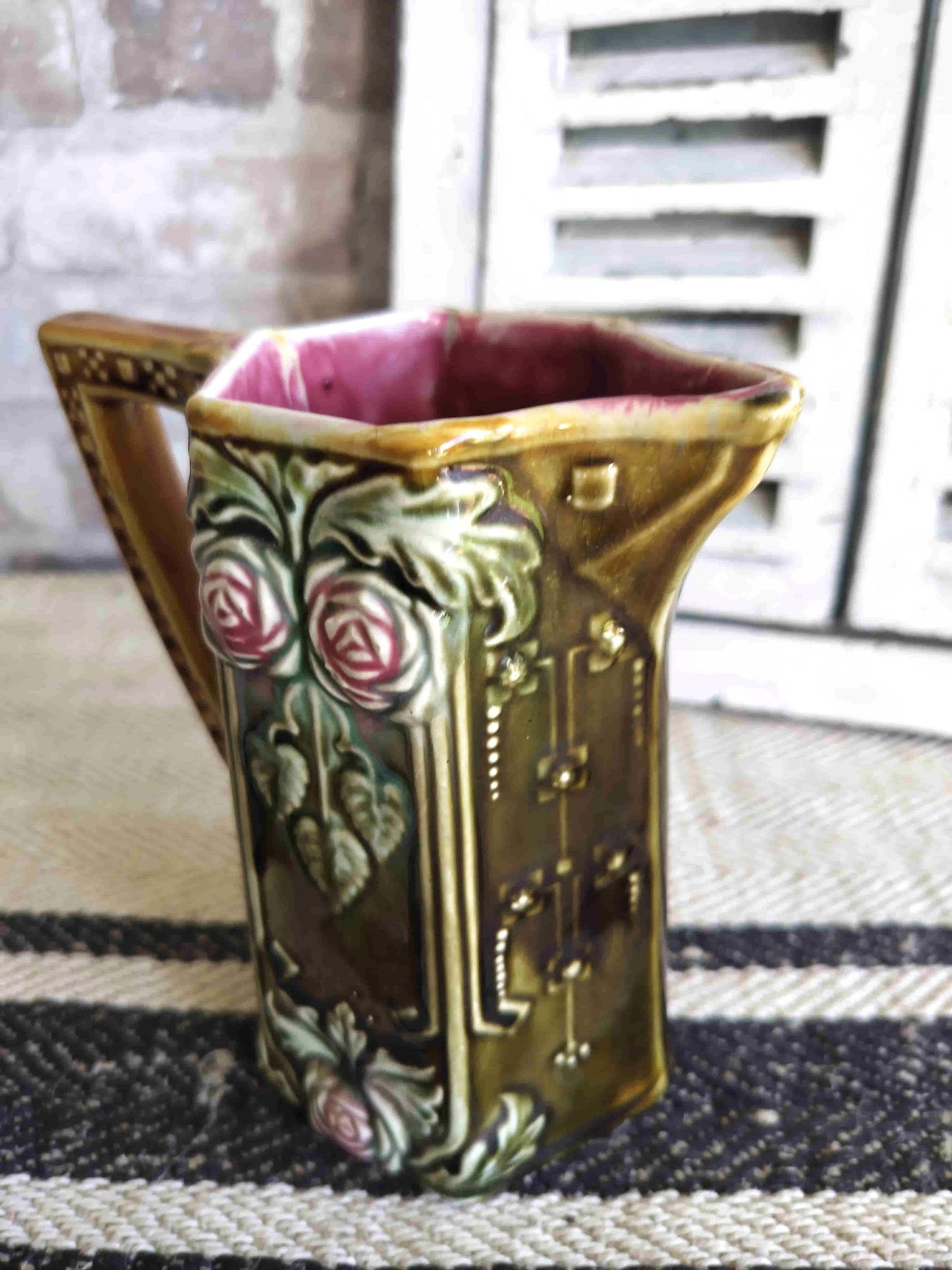 Antique French Onnaing #780 Pitcher c.1910