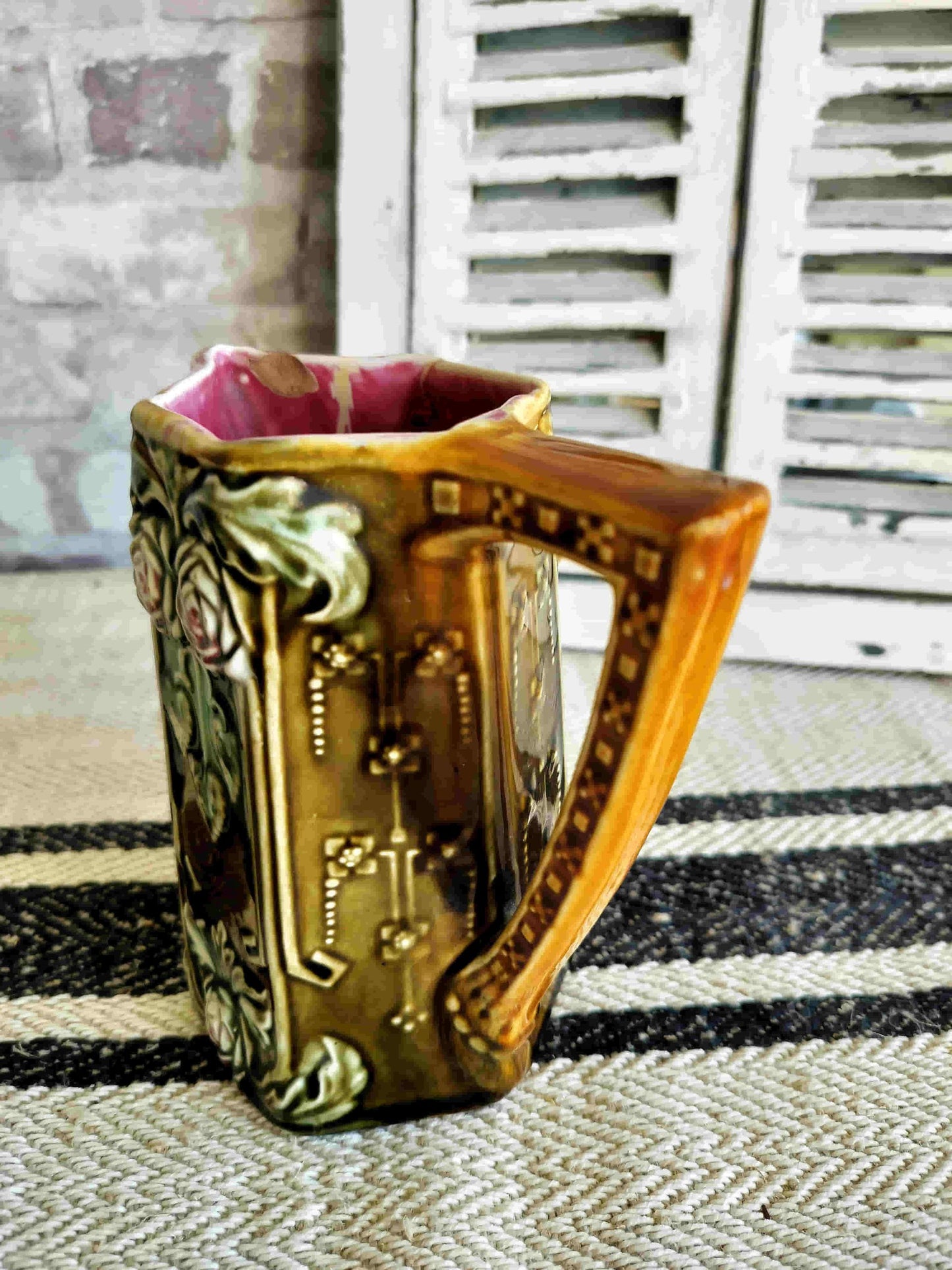 Antique French Onnaing #780 Pitcher c.1910