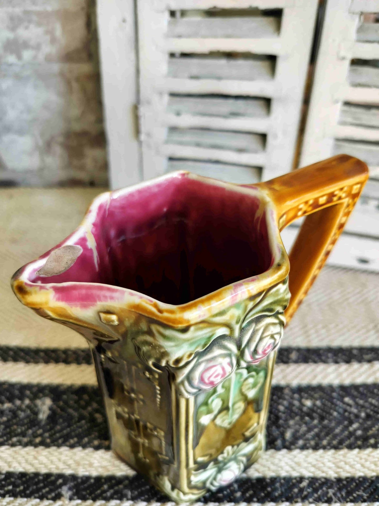 Antique French Onnaing #780 Pitcher c.1910