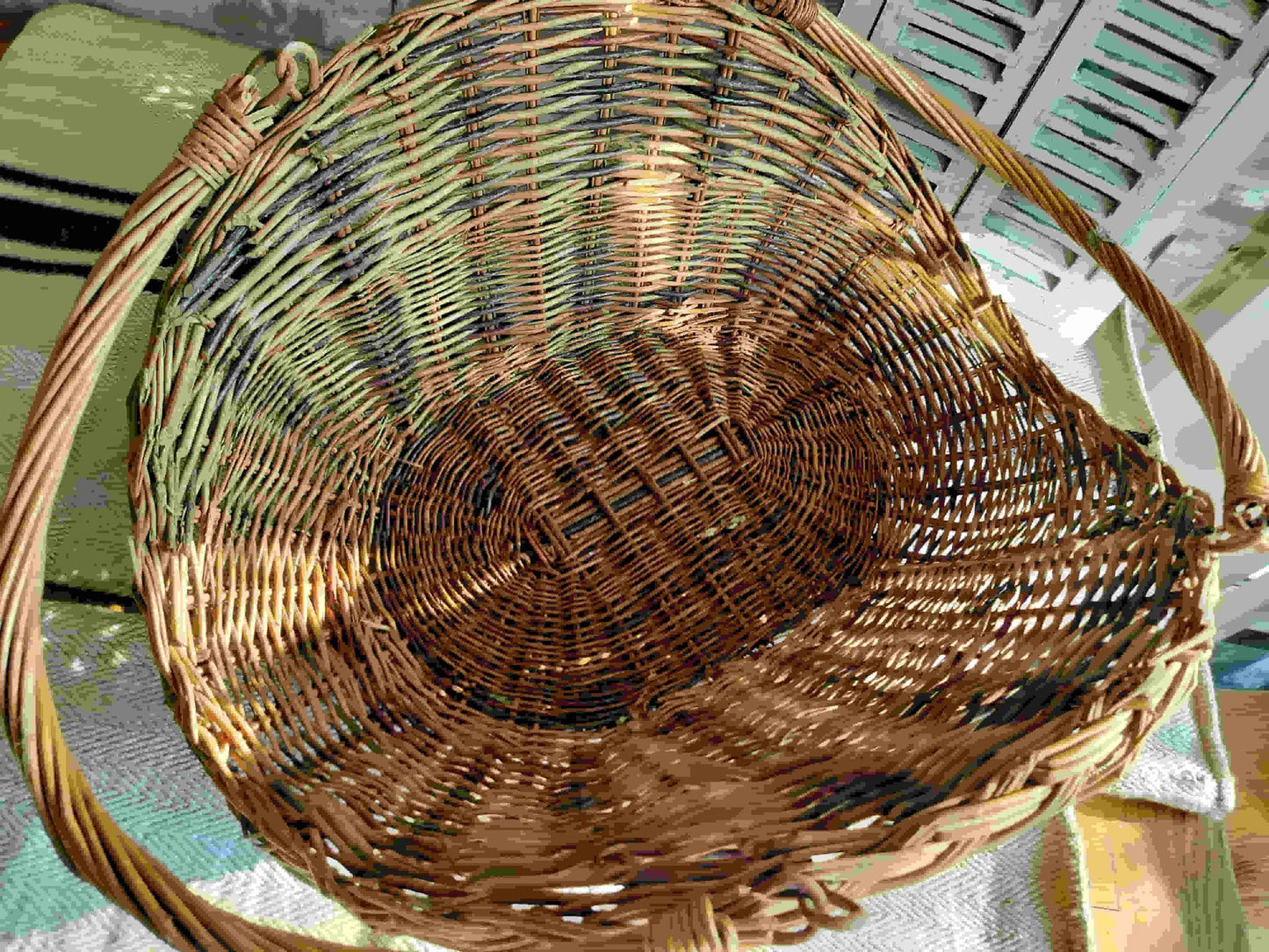 Large Vintage French Wicker Basket