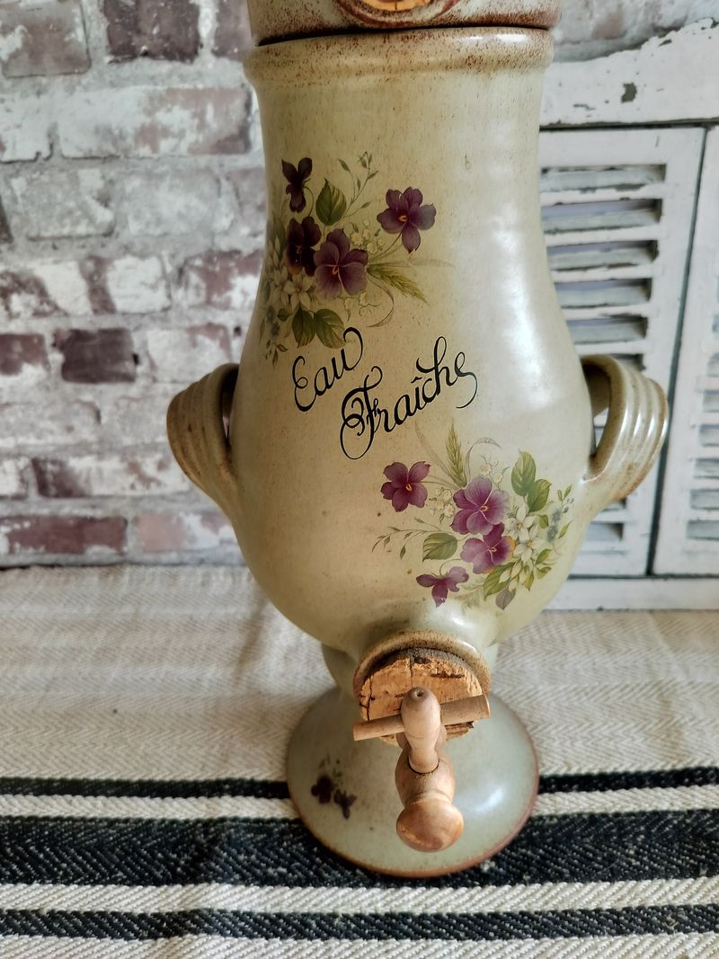 Vintage Stoneware Pastis & Water Fountain