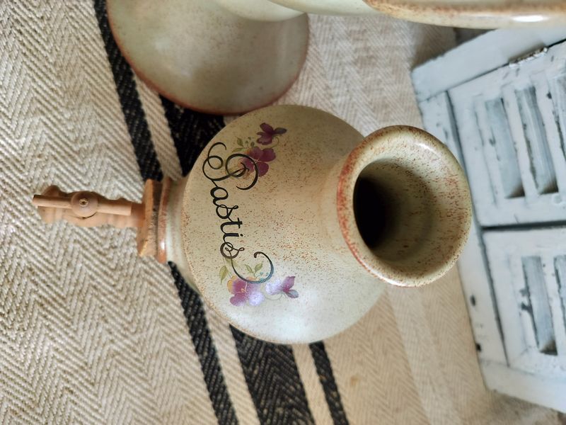 Vintage Stoneware Pastis & Water Fountain
