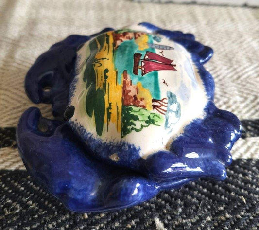 Vintage Breton Crab Shaped Pot