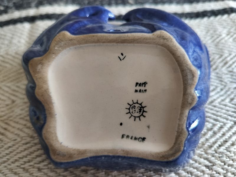 Vintage Breton Crab Shaped Pot