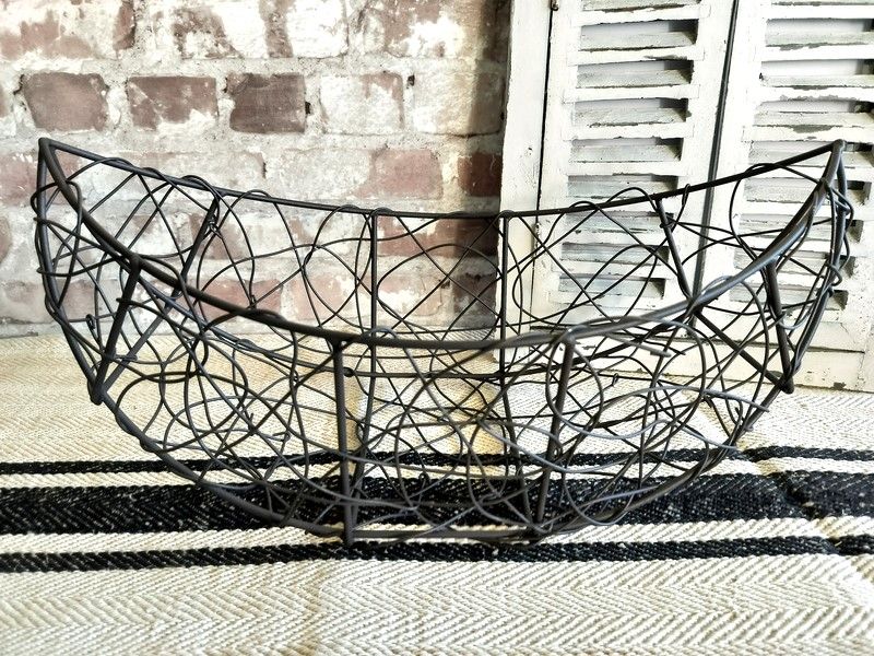Vintage French Wire Fruit Basket