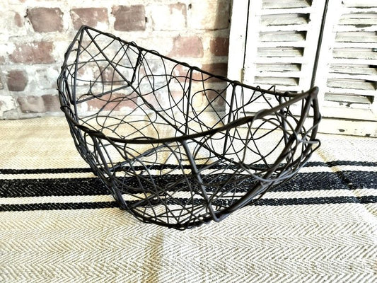 Vintage French Wire Fruit Basket