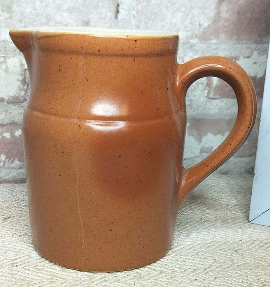 Handmade Vintage French Glazed Pottery Jug / Pitcher