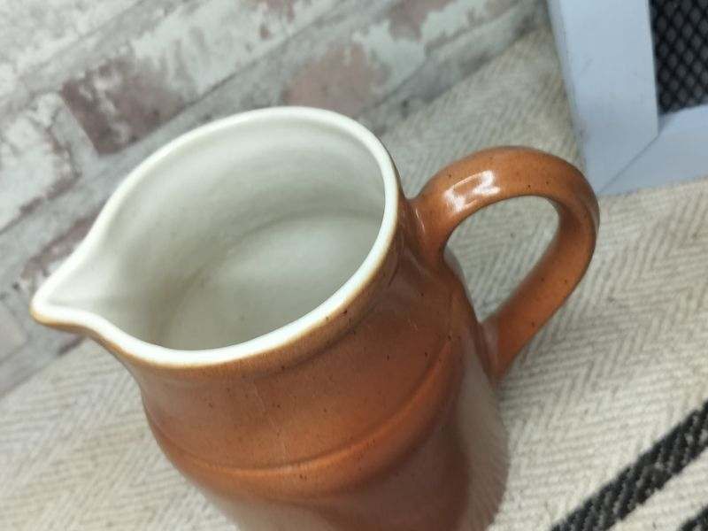 Handmade Vintage French Glazed Pottery Jug / Pitcher