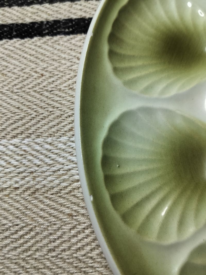 Moulin de Loups French Oyster Serving Plate c.1950