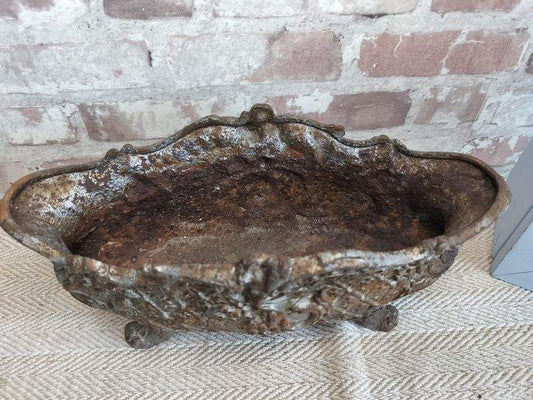 Antique French Cast Iron Jardiniere Planter