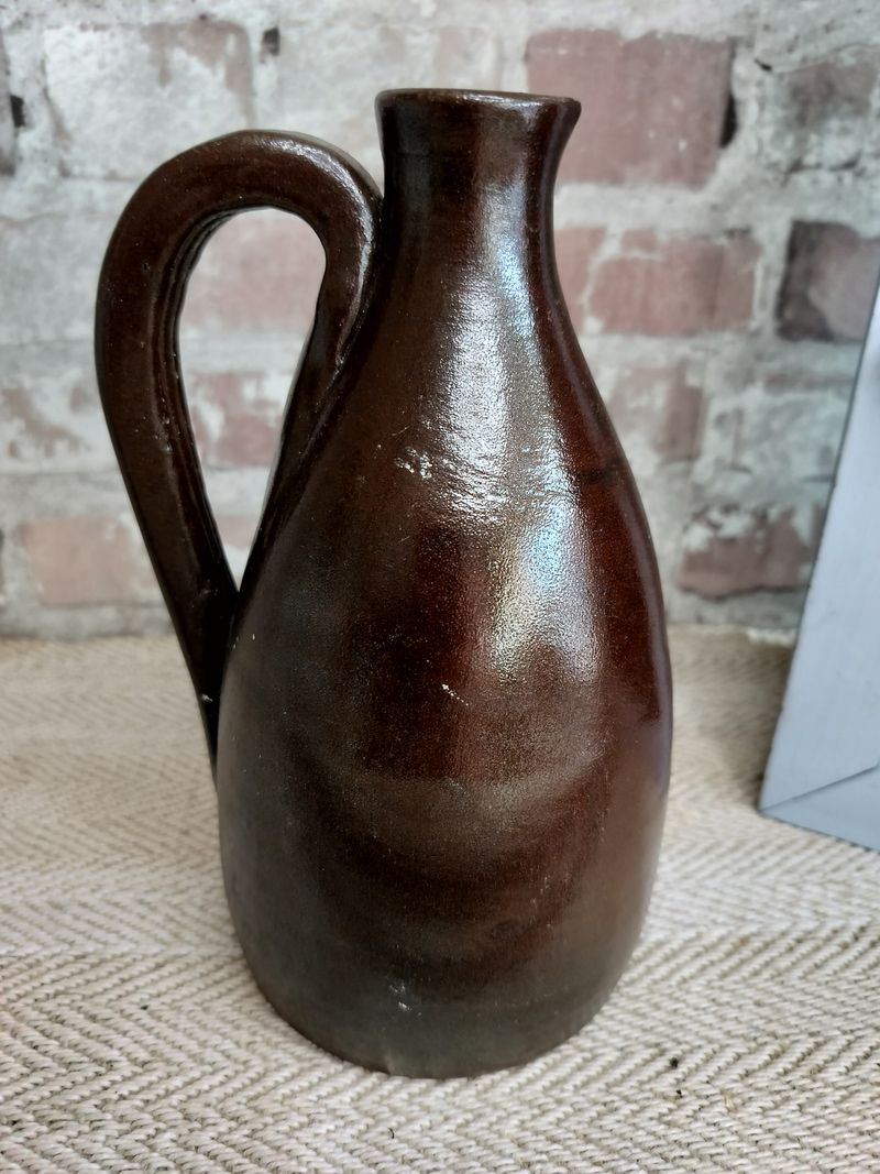 Vintage Jean Dubost French Glazed Stoneware Jug / Pitcher c.1960's