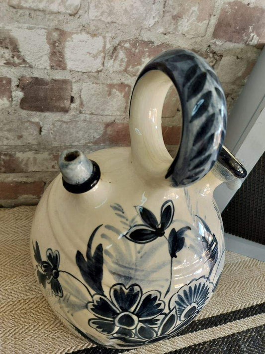 Antique Hand Painted Water Bottle / Jug