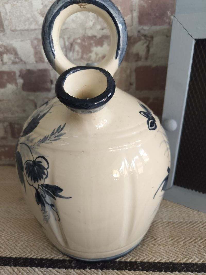 Antique Hand Painted Water Bottle / Jug