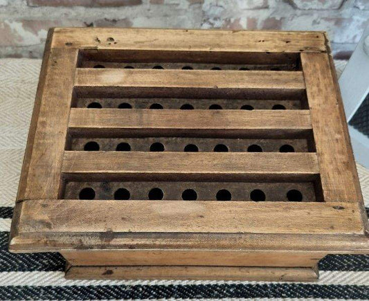 French Antique Wooden Handwarmer