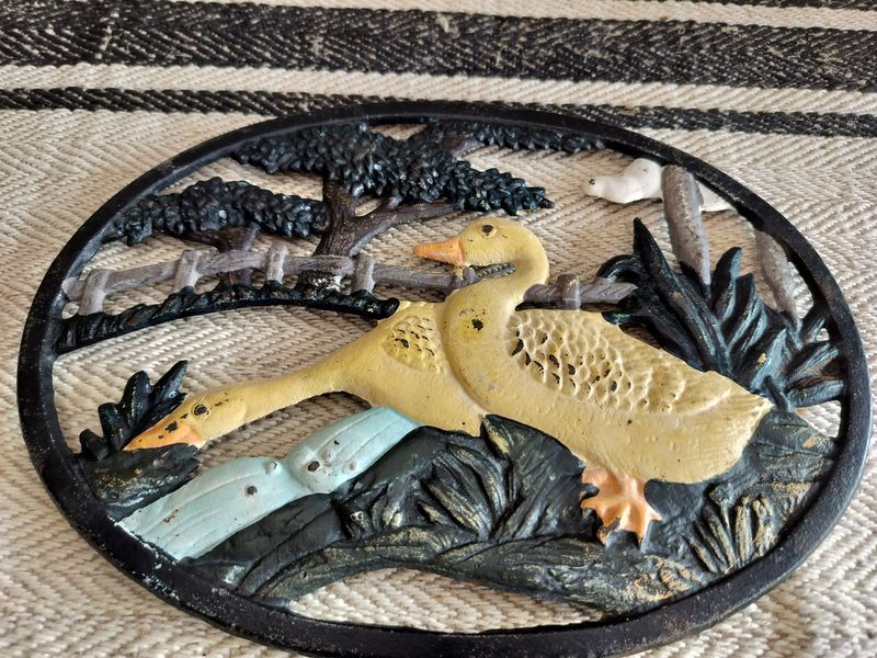 Vintage French Cast Iron Trivet / Pot Stand
