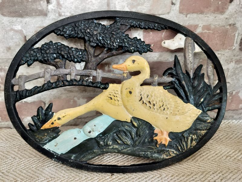 Vintage French Cast Iron Trivet / Pot Stand