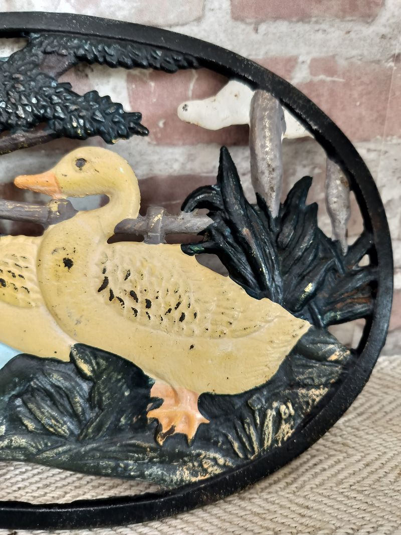 Vintage French Cast Iron Trivet / Pot Stand