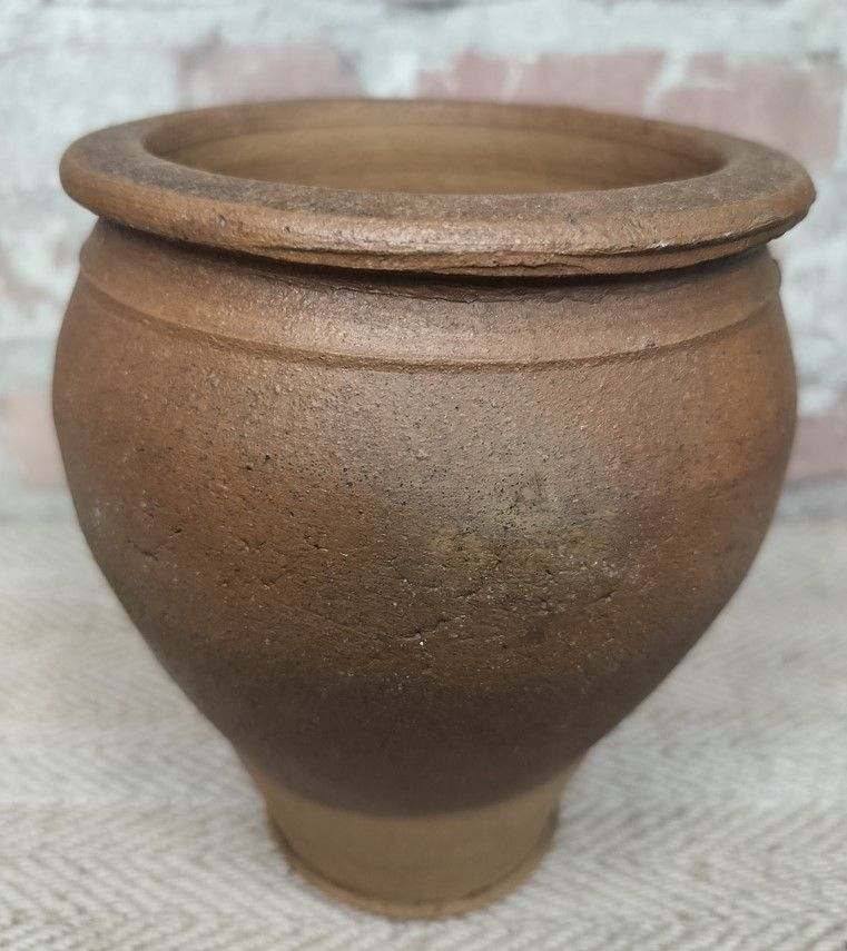 Antique French Urn-shaped Confit Pot