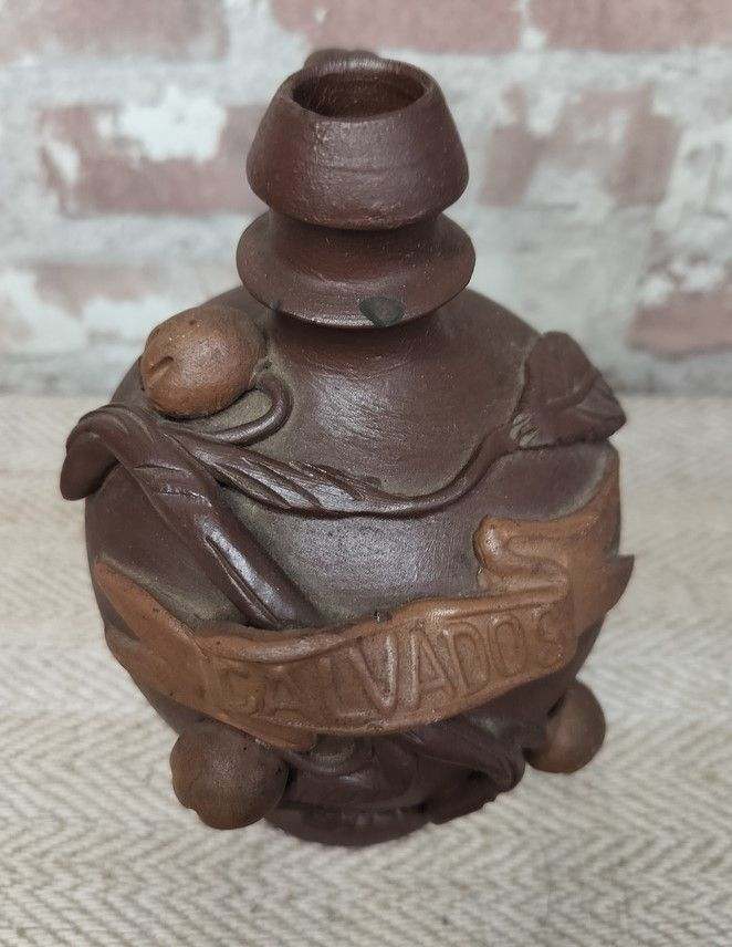 Vintage French Calvados Bottle