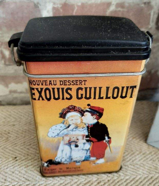 Vintage French 'Exquis Guillout' Metal Box