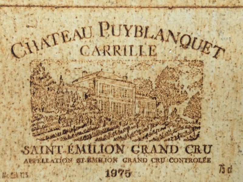 Vintage French Chatueau Puyblanquet Wine Tile