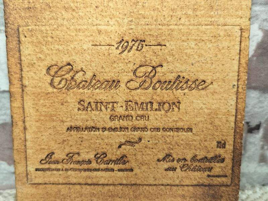 Vintage French Château Boulisse Wine Label Tile — Roger Capron, 1978