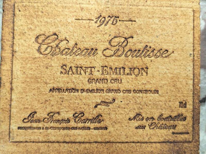 Vintage French Château Boulisse Wine Label Tile — Roger Capron, 1978