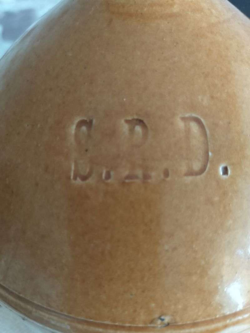 Antique Salt Glazed Stoneware Flagon c.1860