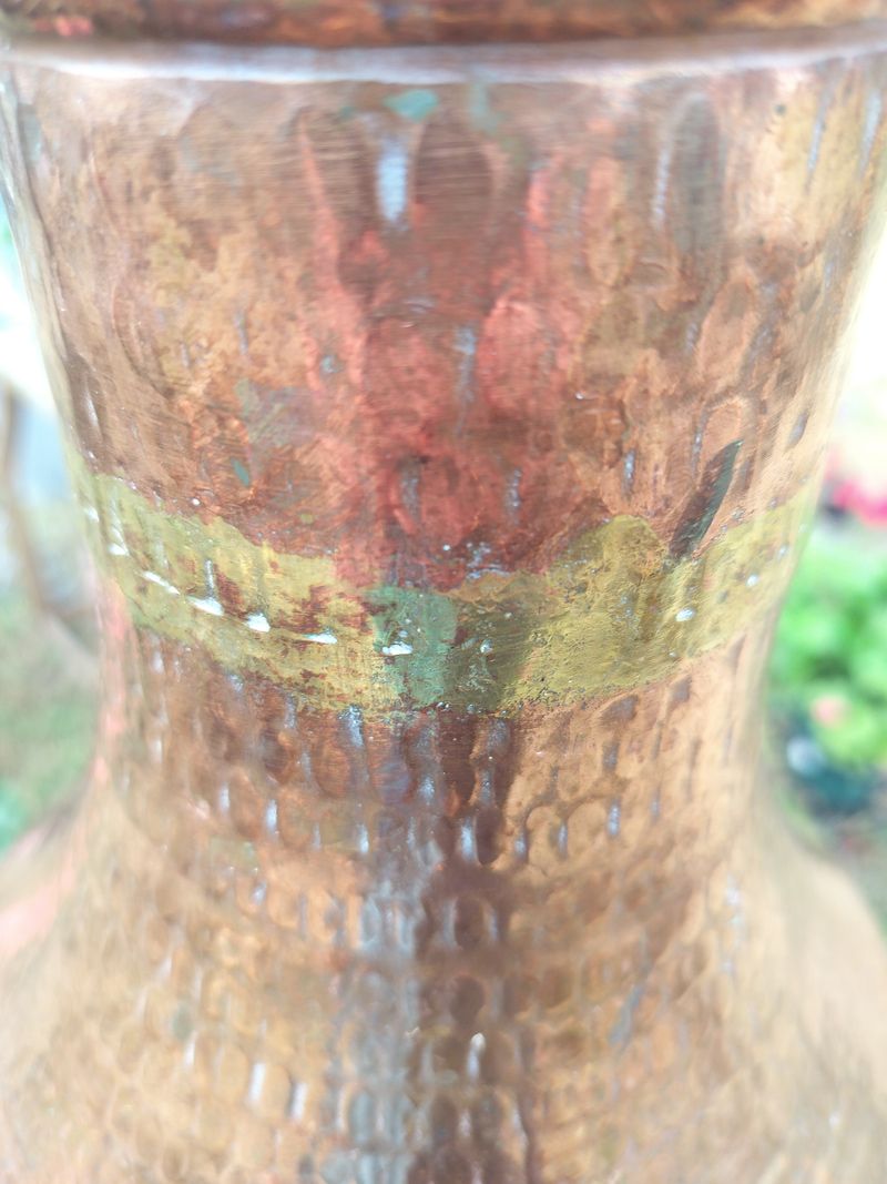 Antique French Hammered Copper Water Jug c.1830