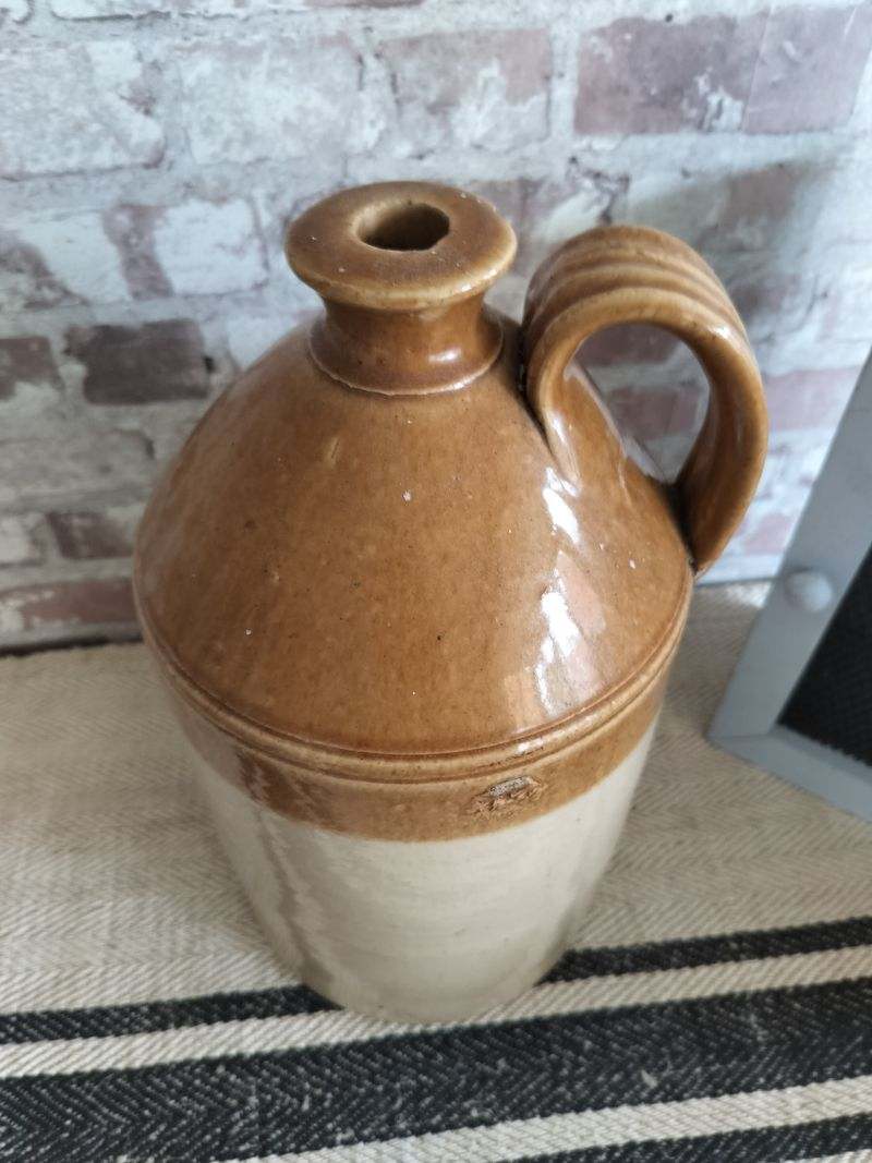 Antique Stoneware Flagon / Jug