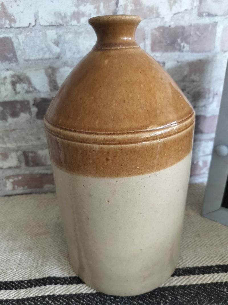 Antique Stoneware Flagon / Jug