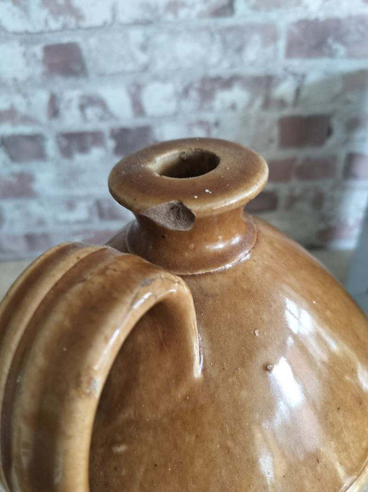 Antique Stoneware Flagon / Jug / Pitcher