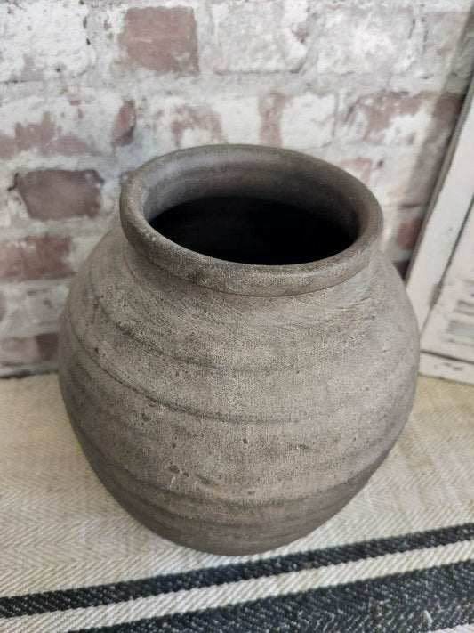 Antique Rustic Large French Clay Pot
