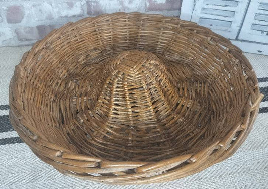 Vintage French Boulangerie bread proving basket