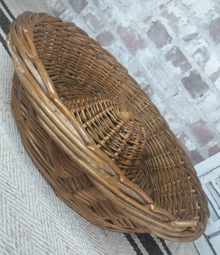 Vintage French Boulangerie bread proving basket