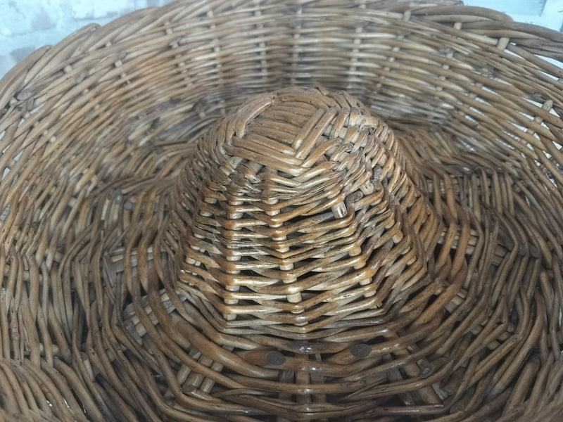 Vintage French Boulangerie bread proving basket