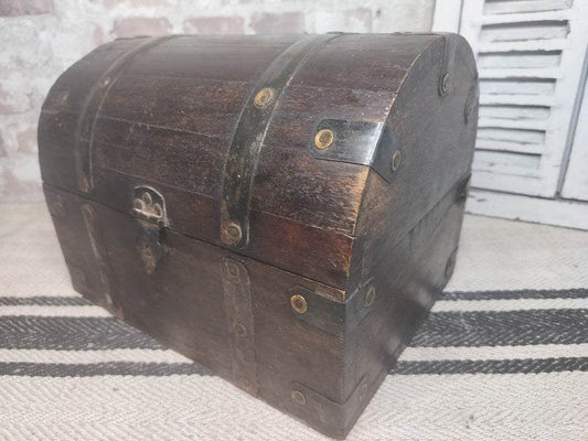 Vintage French wooden chest