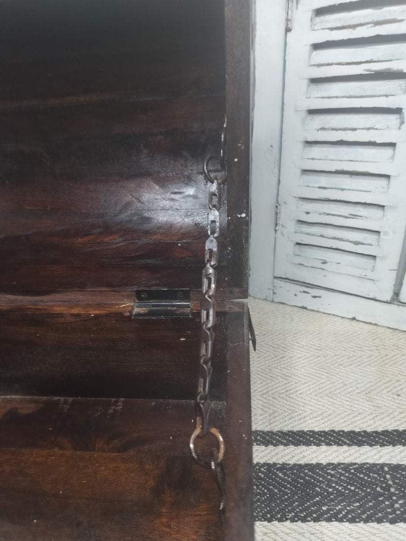 Vintage French wooden chest