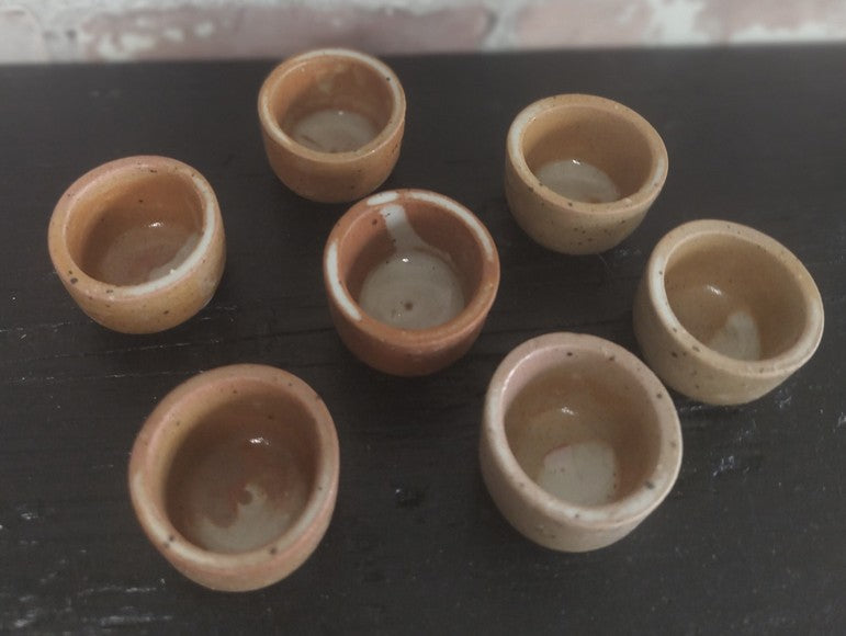 French Vintage Stoneware Escargot Pots