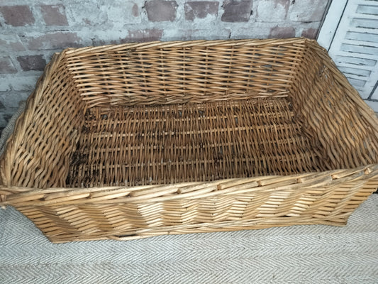 Large Vintage Wicker Basket