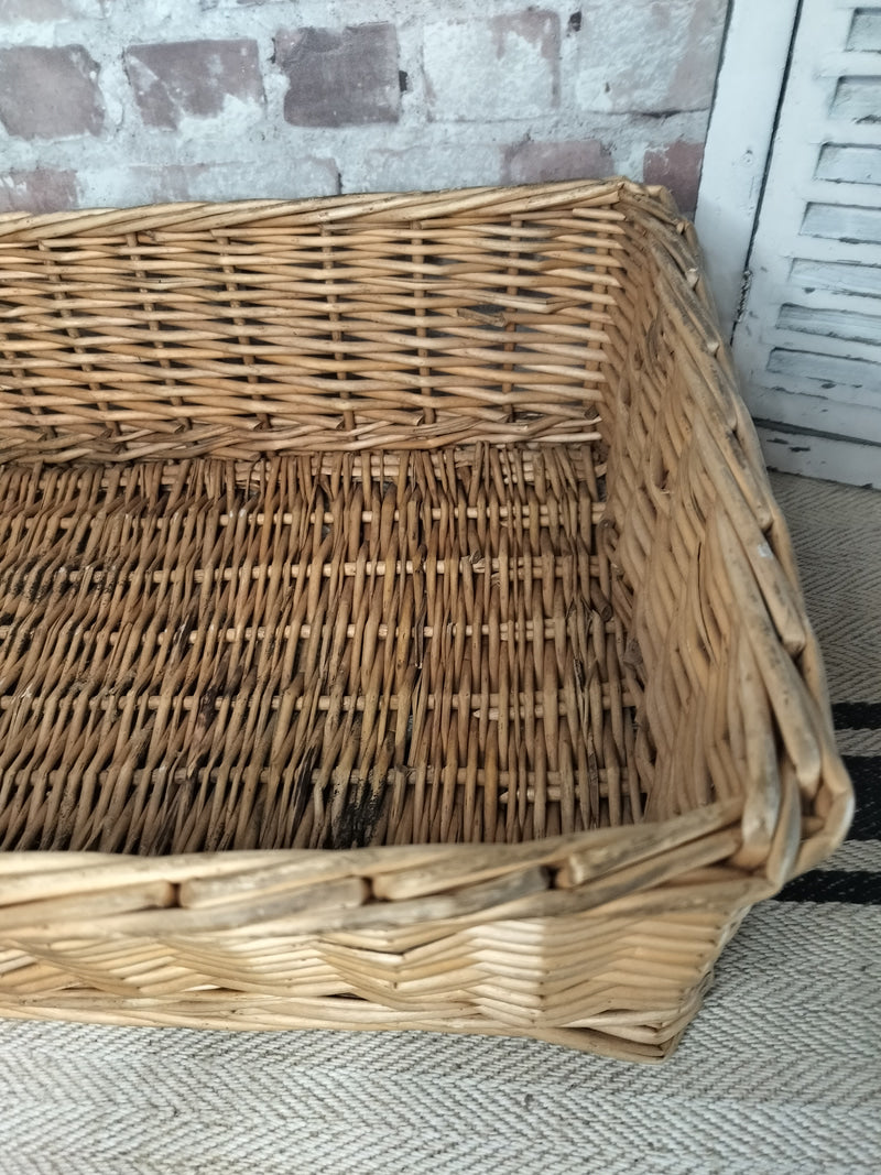 Large Vintage Wicker Basket
