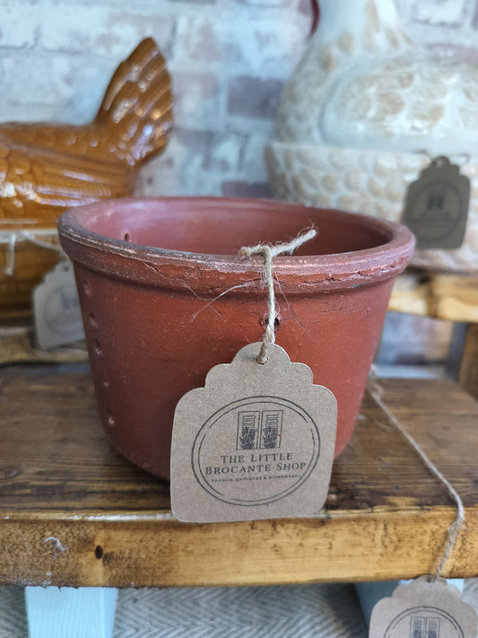Vintage French Terracotta Cheese Mould