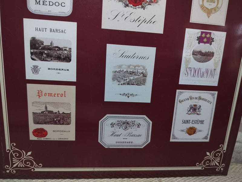 Vintage French Vins de Bordeaux Metal Sign